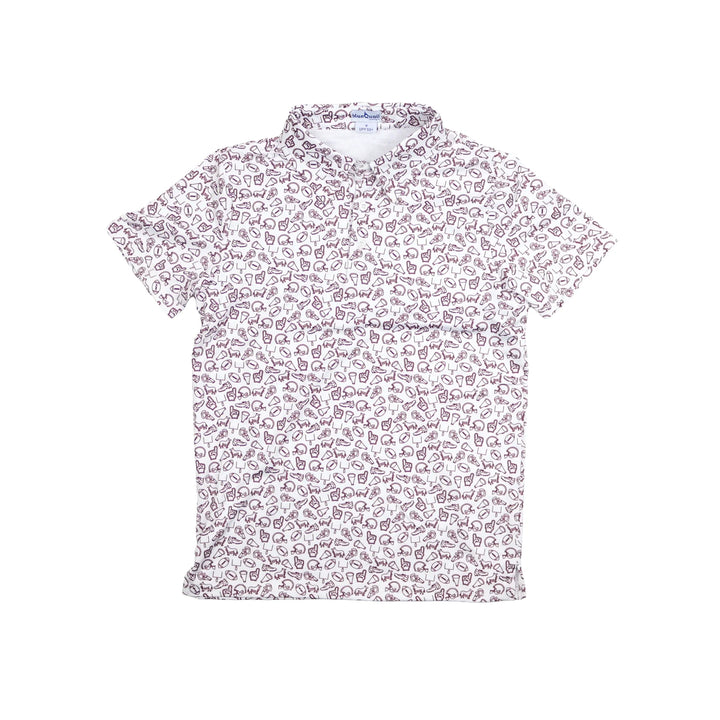 Kick Off Polo Short Sleeve - Maroon