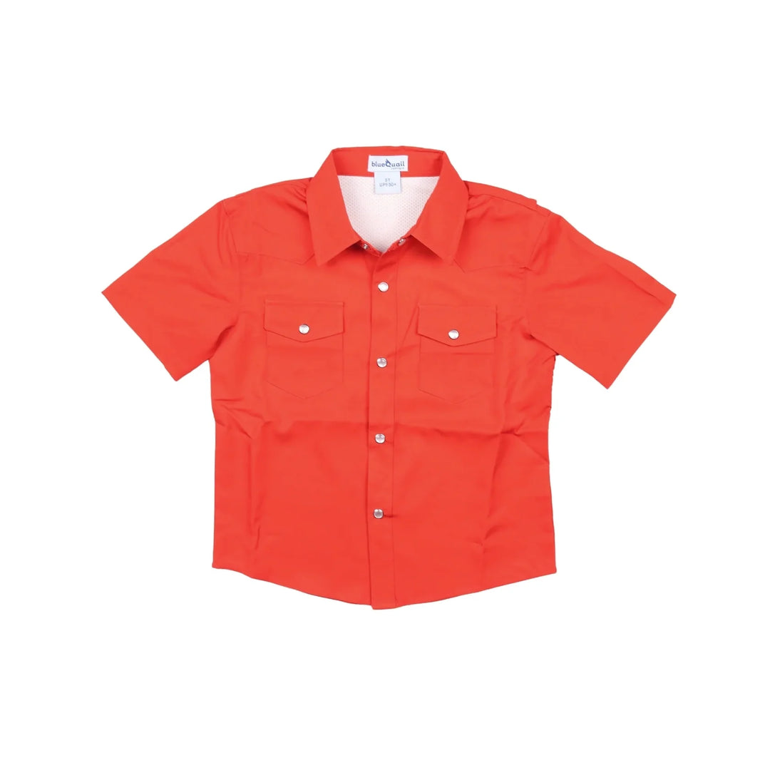 Red Gameday Pearl Snap SS Shirt