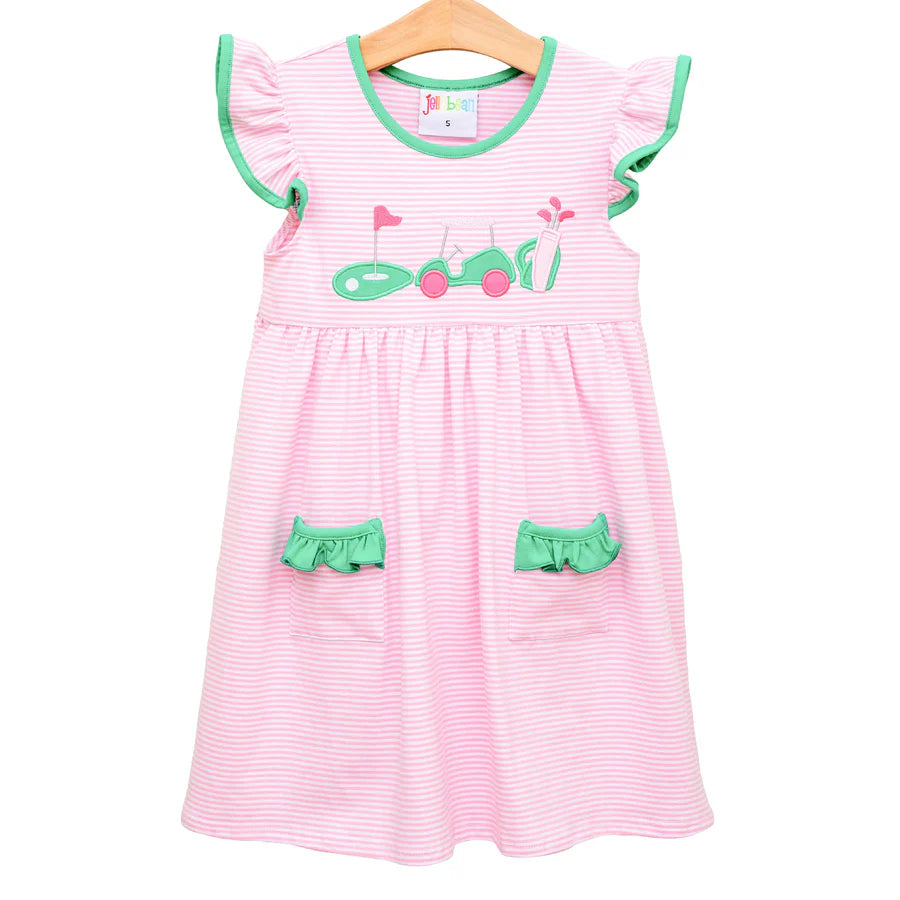 Gone Golfing Ruffle Pocket Dress