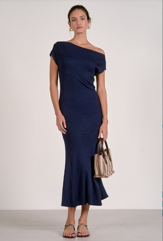 Dress Maxi Cap Sleeve - Navy