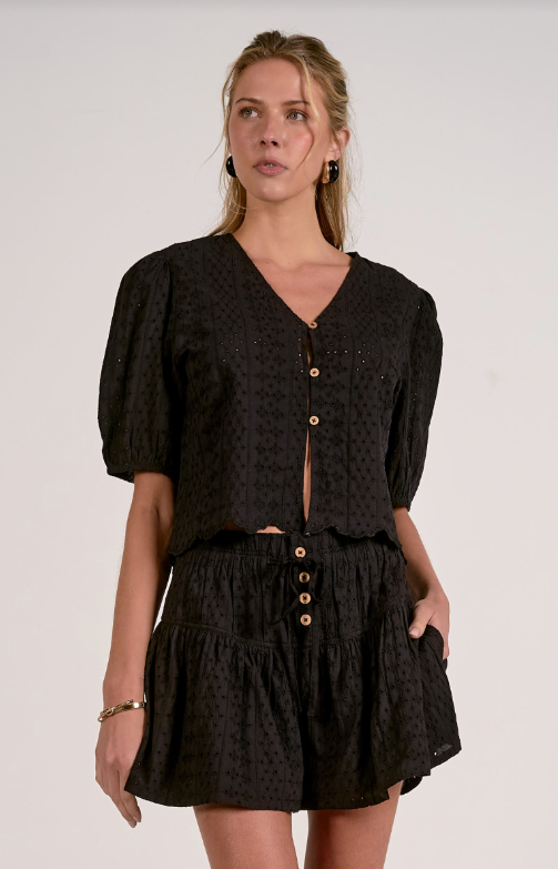The After Hours Eyelet Blouse