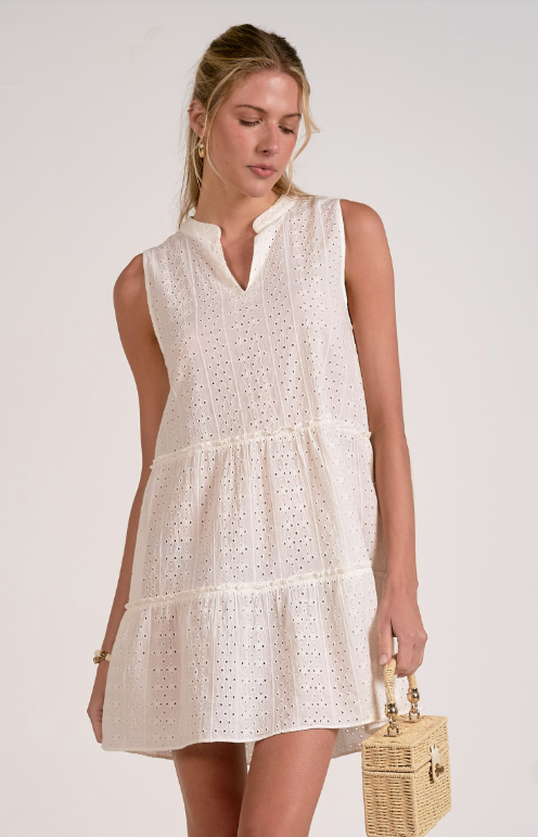 Solstice Eyelet Shift Dress