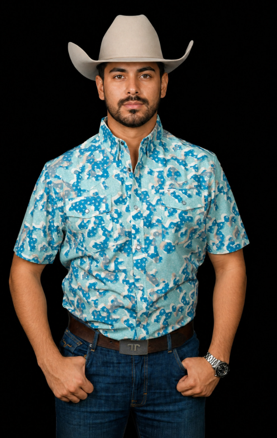 The Travis - Short Sleeve Pearl Snap Shirt
