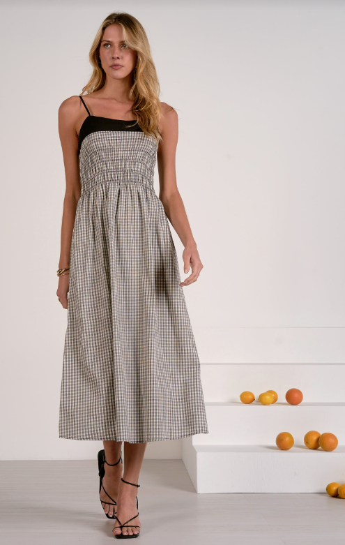 The Candlelight Gingham Midi
