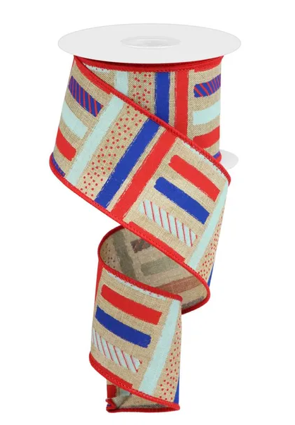 Brush Stroke Stripes/Royal