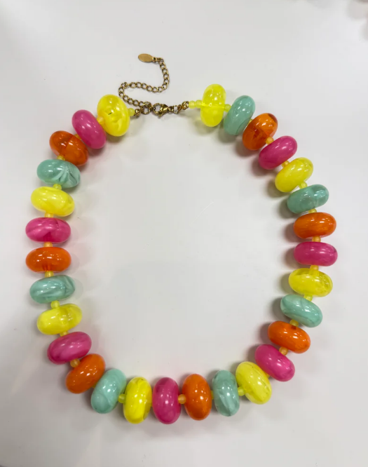 Sugar Bead Necklace - Bright