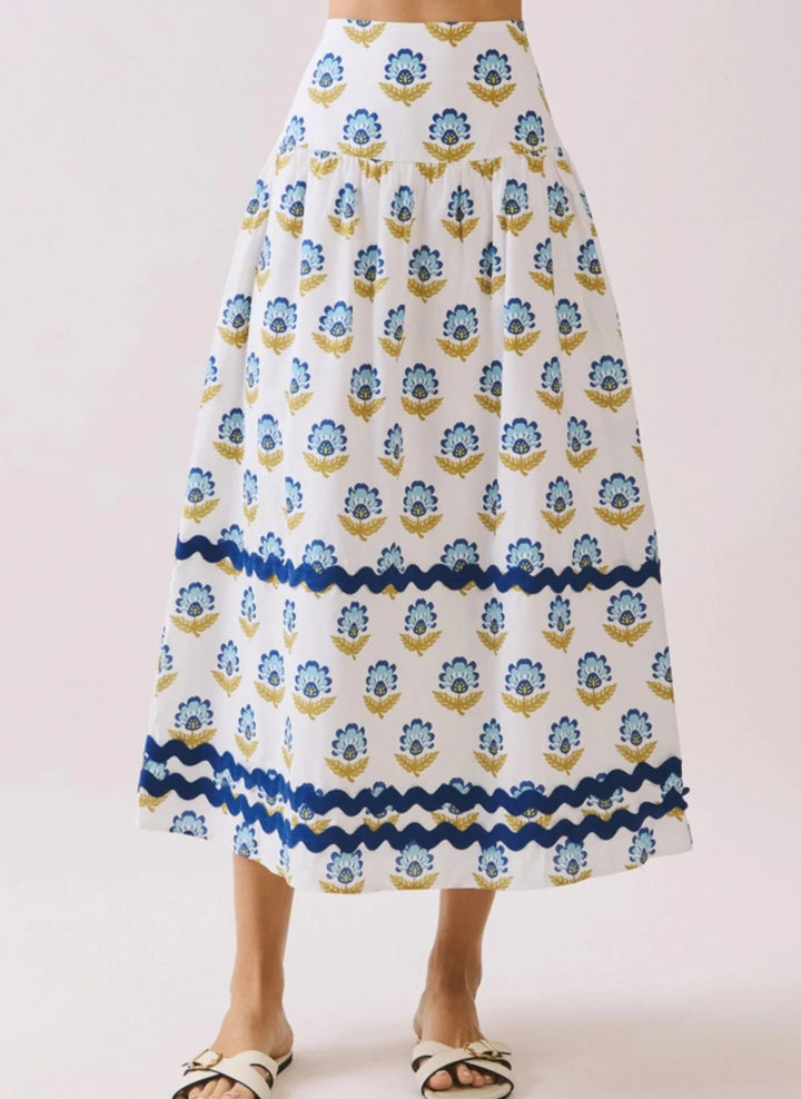 Bluebell Breeze Midi Skirt