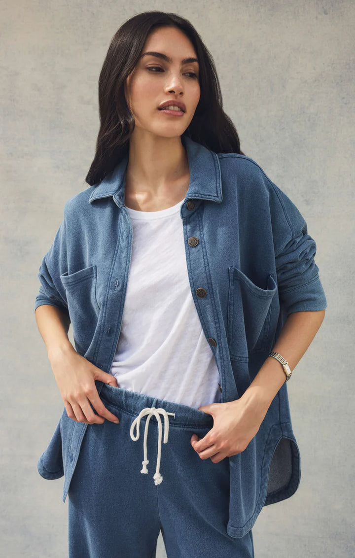 All Day Knit Denim Jacket - Indigo