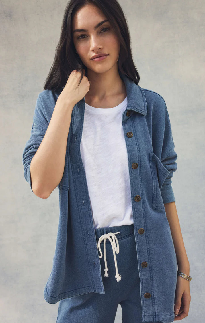 All Day Knit Denim Jacket - Indigo