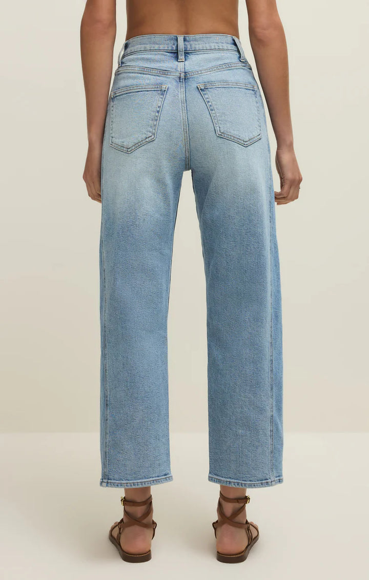 Luna High Rise Crop Bowed Jean