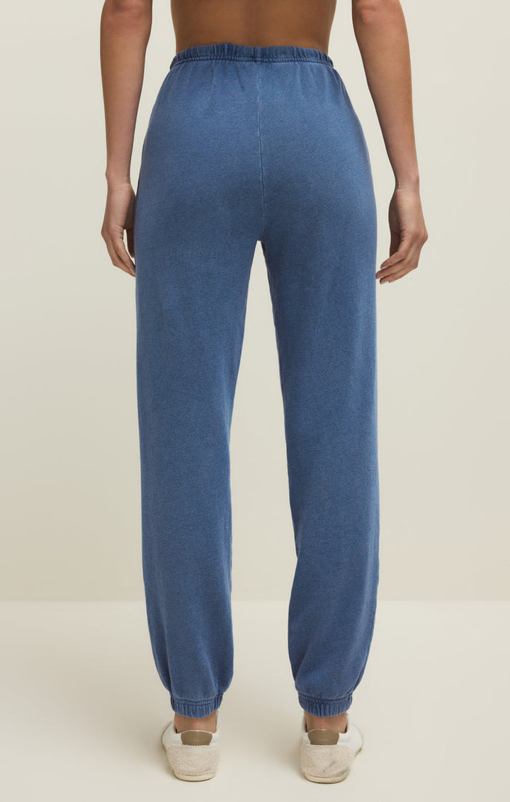 Downtown Knit Demin Jogger - Calypso Blue