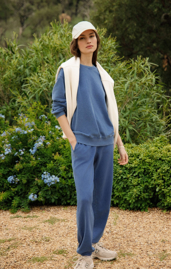 Downtown Knit Demin Jogger - Calypso Blue