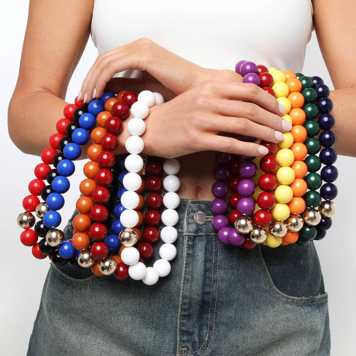 Marjorie Game Day Gumball Beaded Necklace