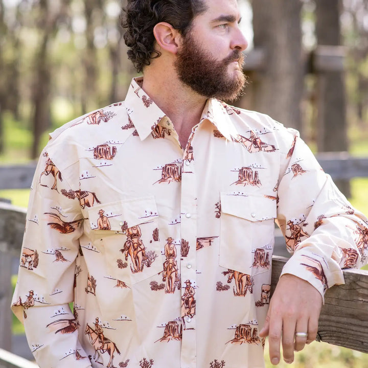 Cattle Drive Pearl Snap Long Sleeve