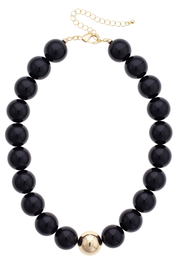 Marjorie Game Day Gumball Beaded Necklace