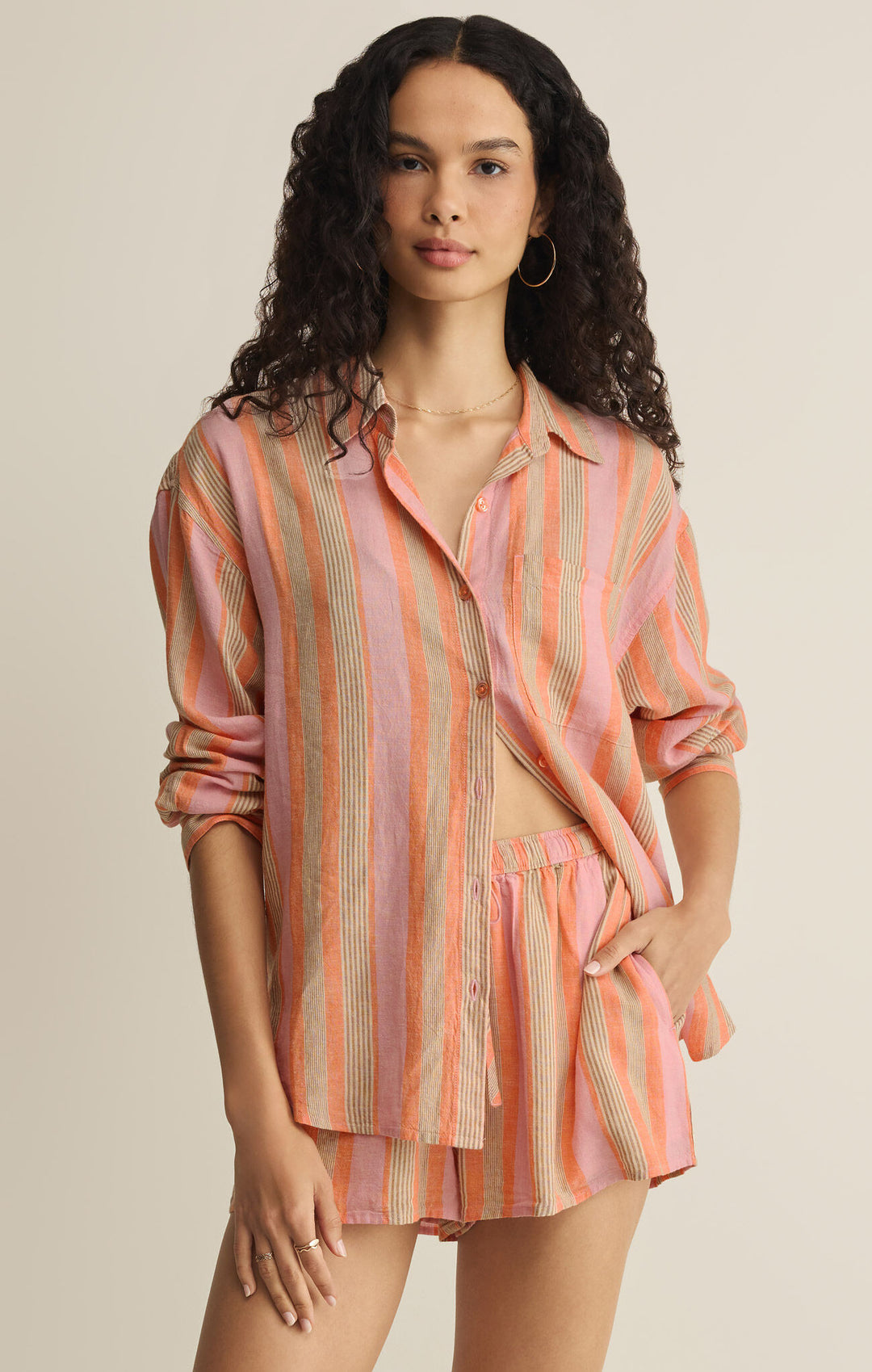 The Perfect Striped Button Up