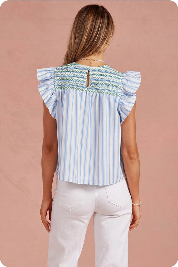 Stripe Color Smocking