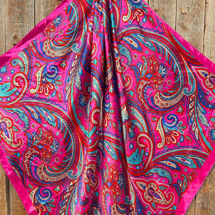 Pink Hippie Paisley Wild Rag/Scarf