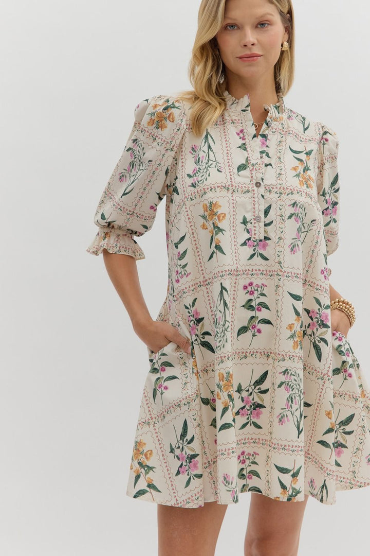 Wanderlust Stamps Dress