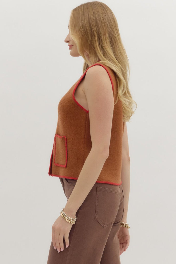 Kennedy Sweater Vest Top