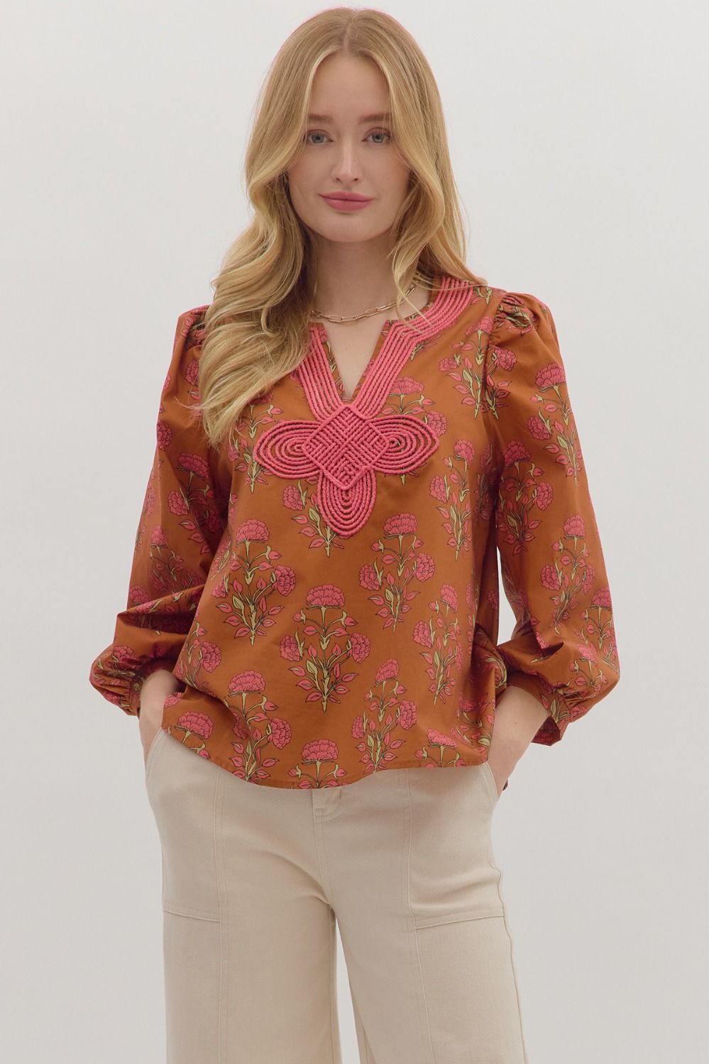 Maple Meadow Floral Top