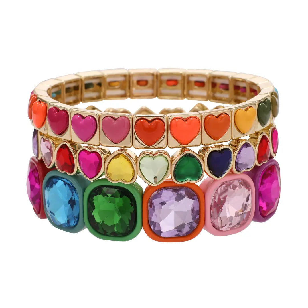 Stretch Bracelet - Heart Outline