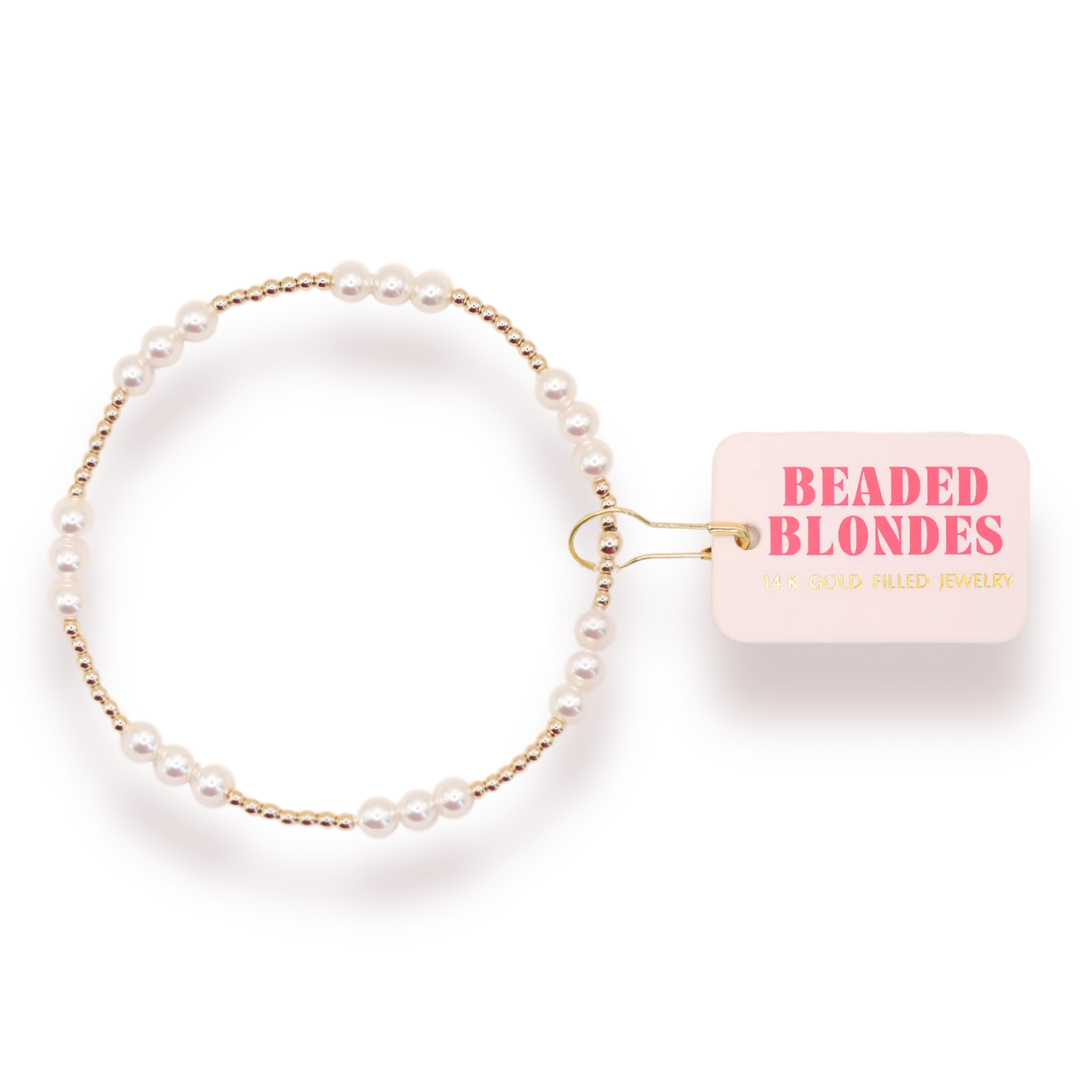Beaded Blondes ILY - Pearl