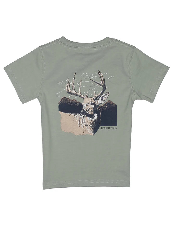 Boys Buck Tee - Sage