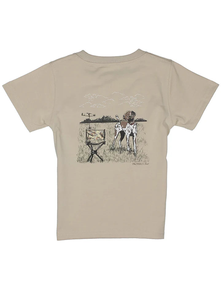 Boys Dove Hunt Tee - Linen
