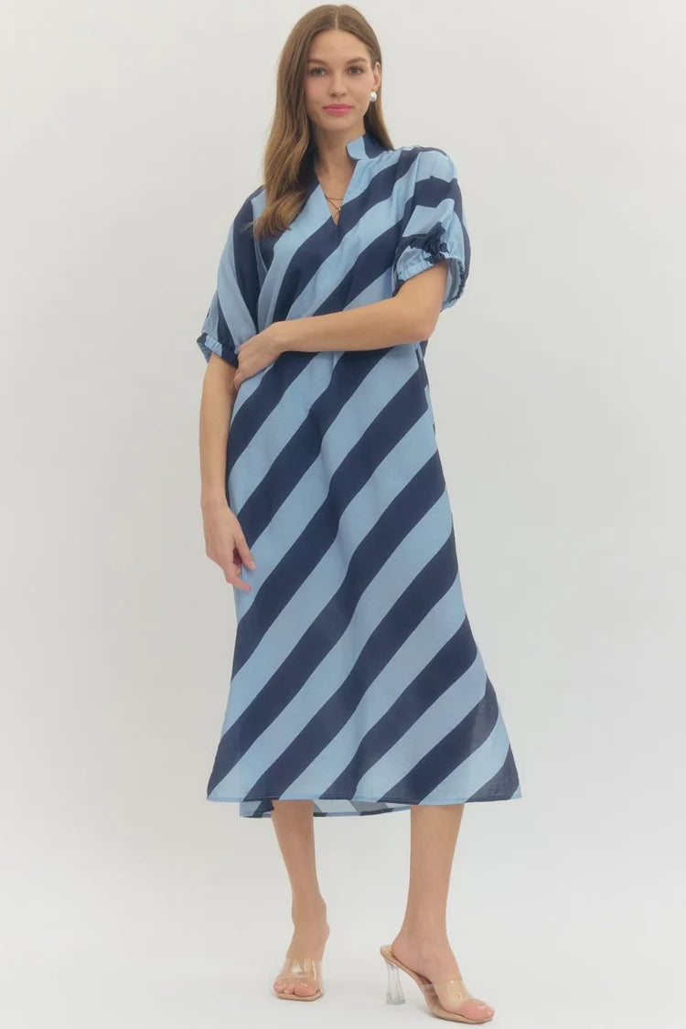 Country Club Kaftan Maxi - Navy