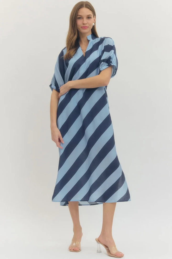 Country Club Kaftan Maxi - Navy
