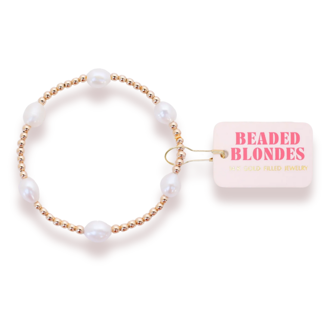 Beaded Blondes Pearl Poppi - Gold