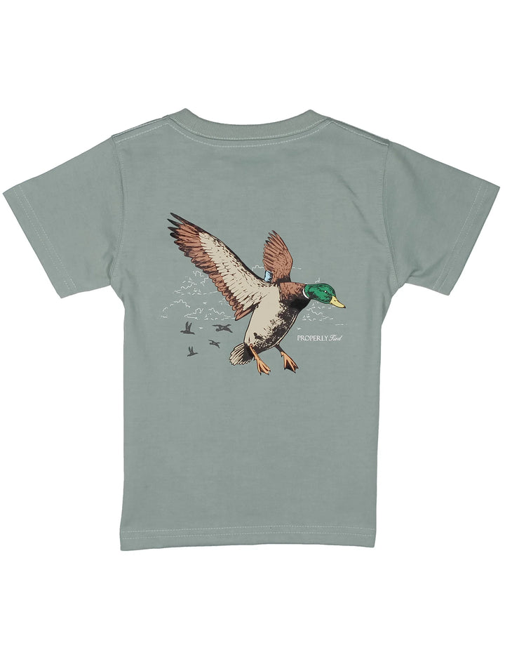 Boys Mallard Flight Tee -  Fog