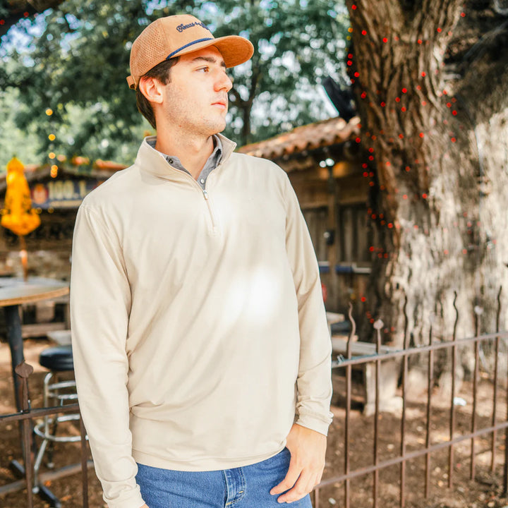 Performance Quarter Zip - Sandstone