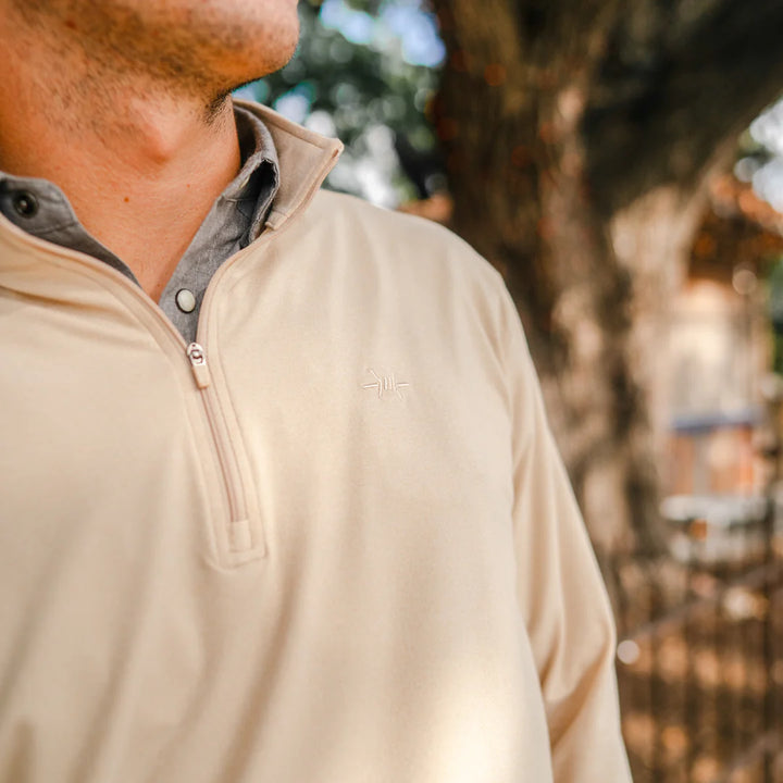 Performance Quarter Zip - Sandstone