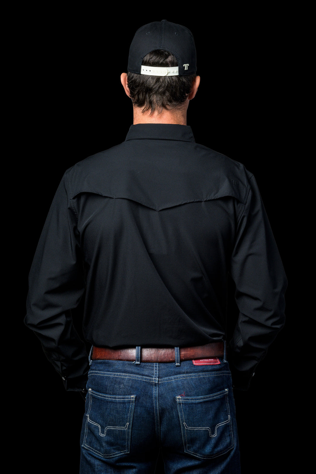 Ferrell Long Sleeve Snap Shirt - Black