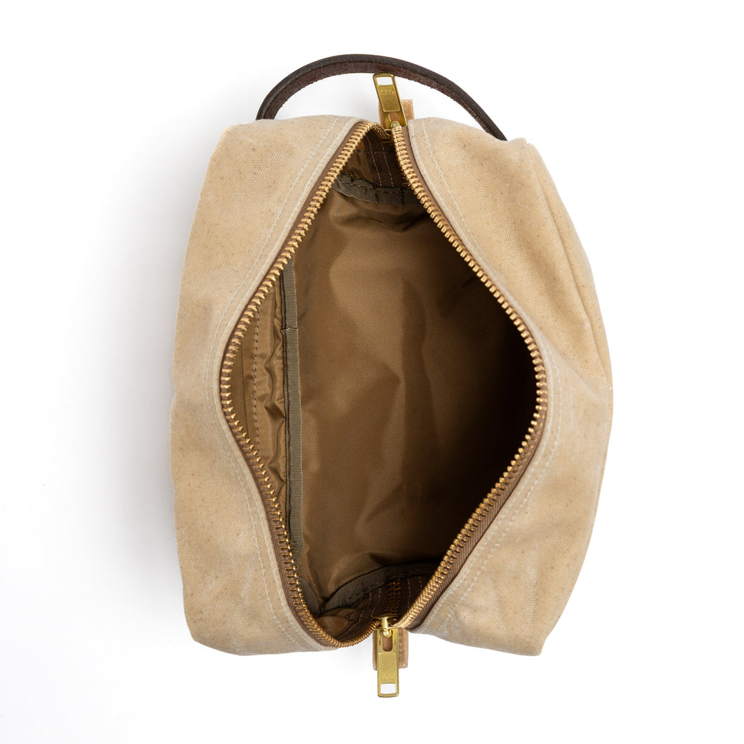 Waxed Canvas Dopp Kit