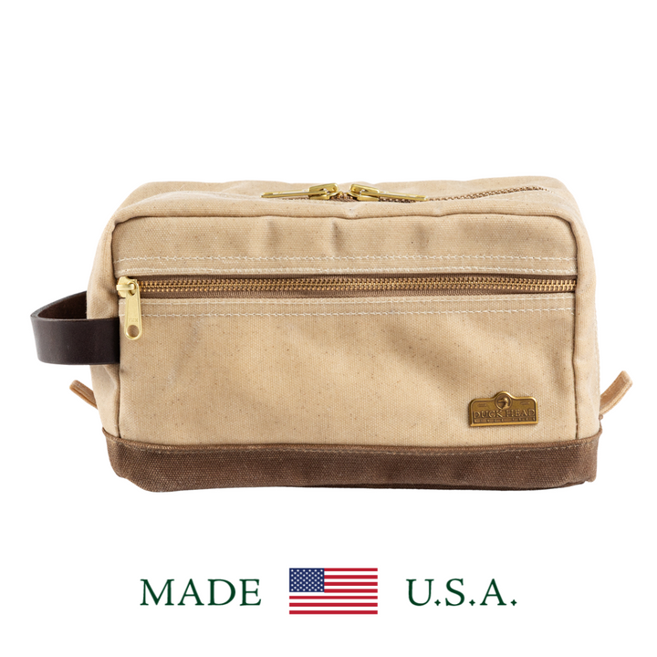Waxed Canvas Dopp Kit