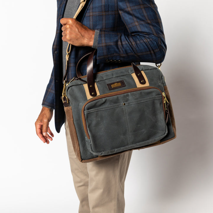 Waxed Canvas Laptop Bag