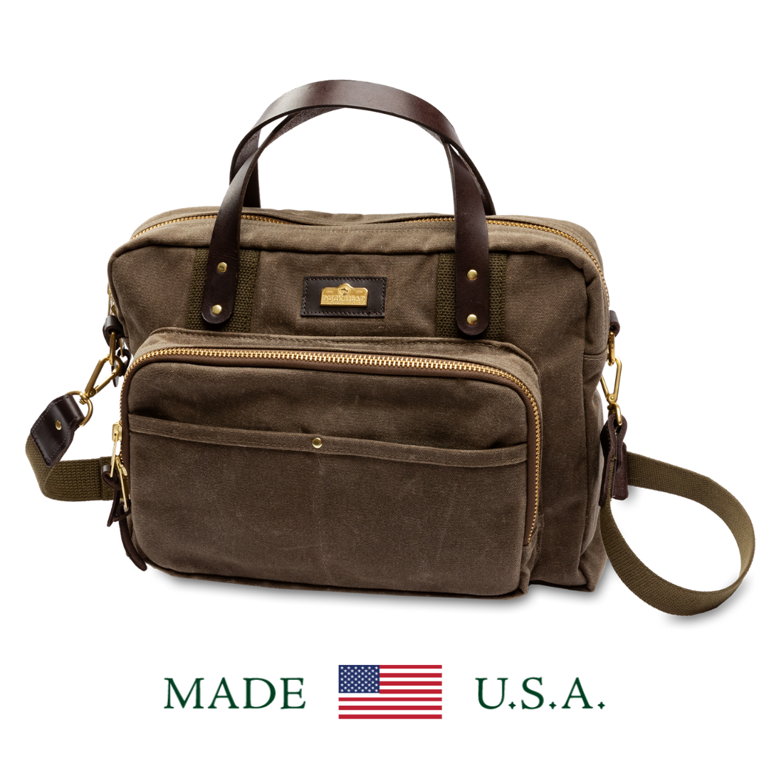 Waxed Canvas Laptop Bag