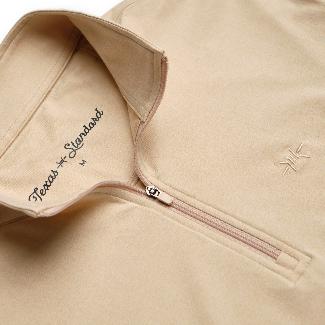 Performance Quarter Zip - Sandstone