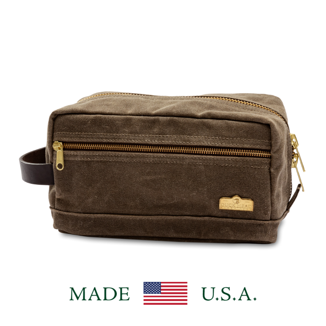 Waxed Canvas Dopp Kit