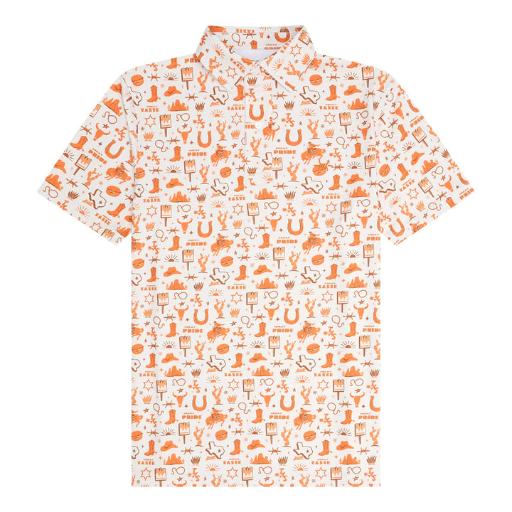 Texas Printed Polo - Whataburger Outlaw