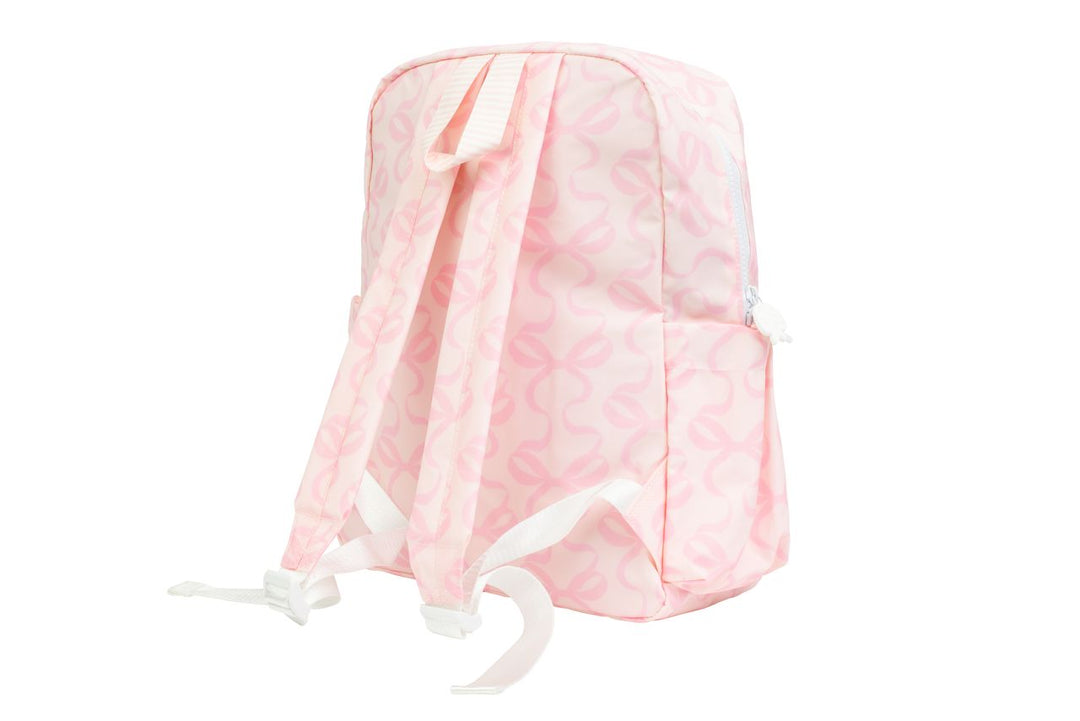 Small Backpack - Bows on Pink